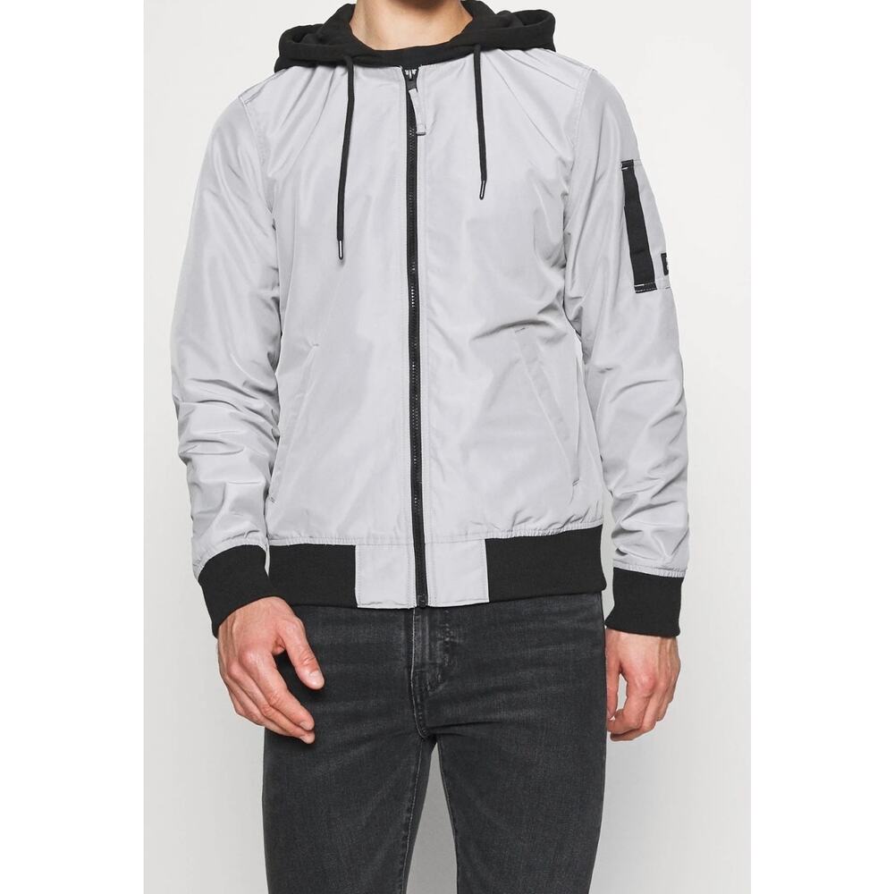 Men's Hollister Co. Grey Bomber Jacket
